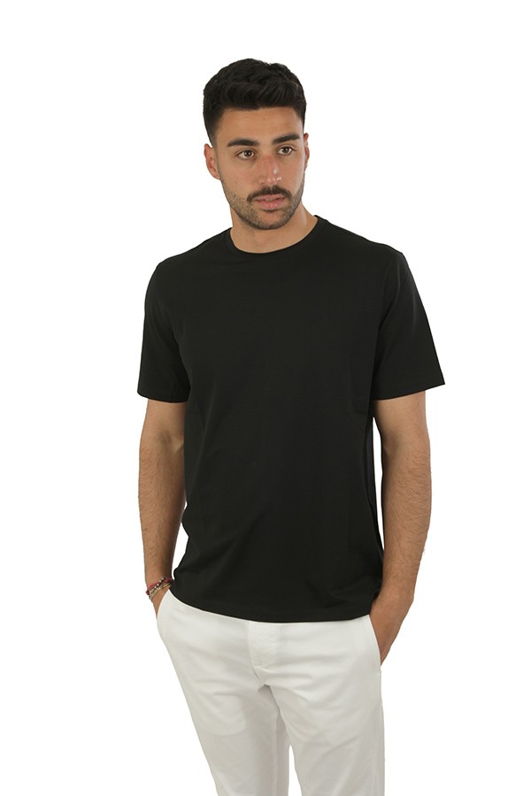 T-Shirt Herno in Cotone Superfine Blu