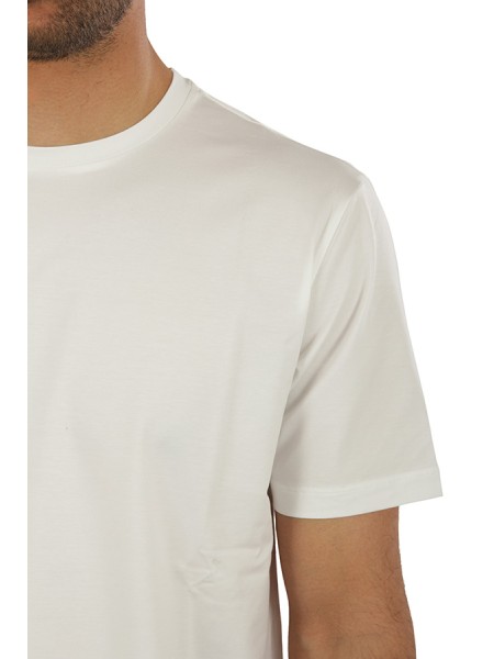 T-Shirt Herno in Cotone Superfine Bianco