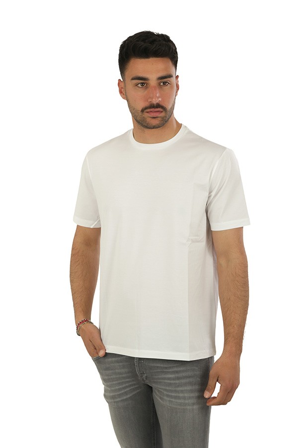 T-Shirt Herno in Cotone Superfine Bianco