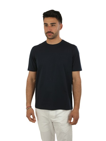 T-Shirt Herno in Cotone Superfine Nero