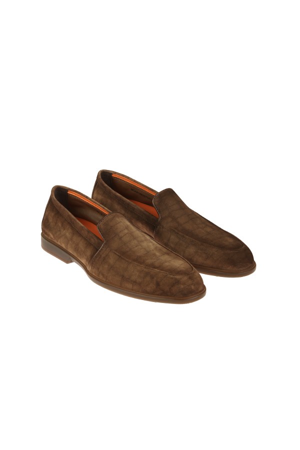 Scarpa Santoni Mocassino Marrone
