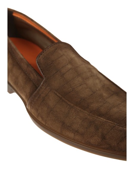 Scarpa Santoni Mocassino Marrone