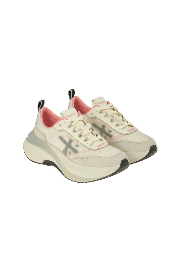 Sneakers Premiata Hill Bianco/Rosa