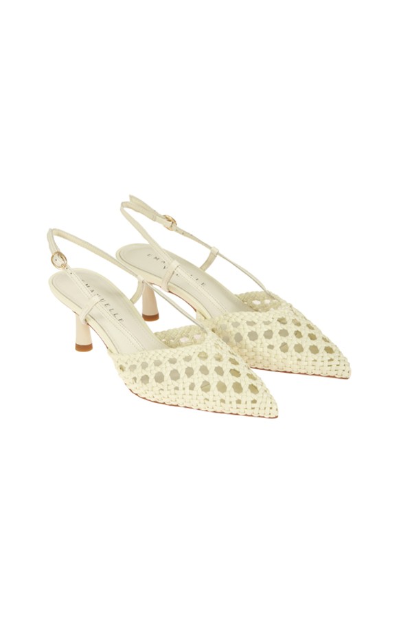 Scarpa Emanuelle Vee chanel intrecciato in pelle tacco 5cm