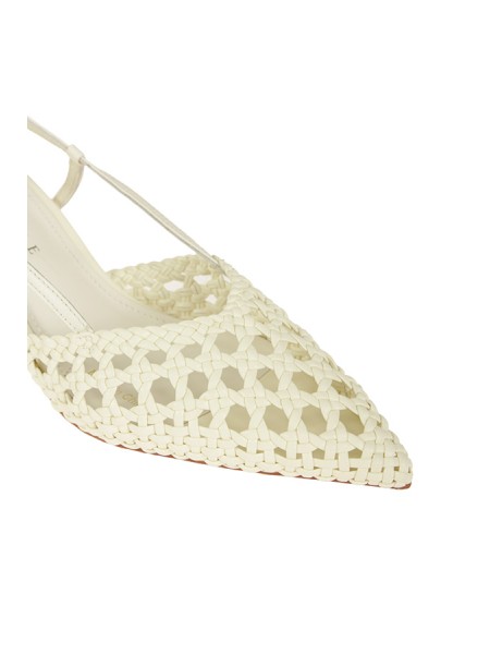Scarpa Emanuelle Vee Slingback Bianco