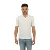 Maglia Drumohr Polo Frosted Bianco