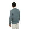 Maglia Drumohr Cardigan Azzurro Mouline