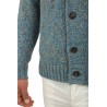 Maglia Drumohr Cardigan Azzurro Mouline