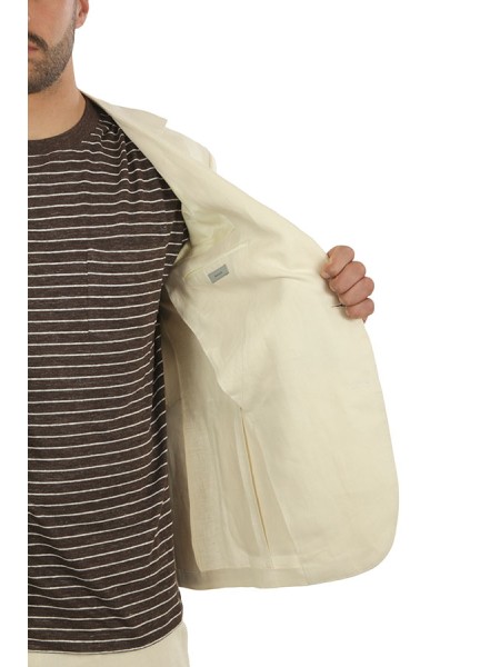 Giacca Canali Monopetto Off White