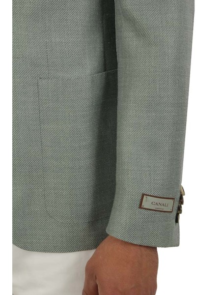 Giacca Canali Monopetto Verde Acqua