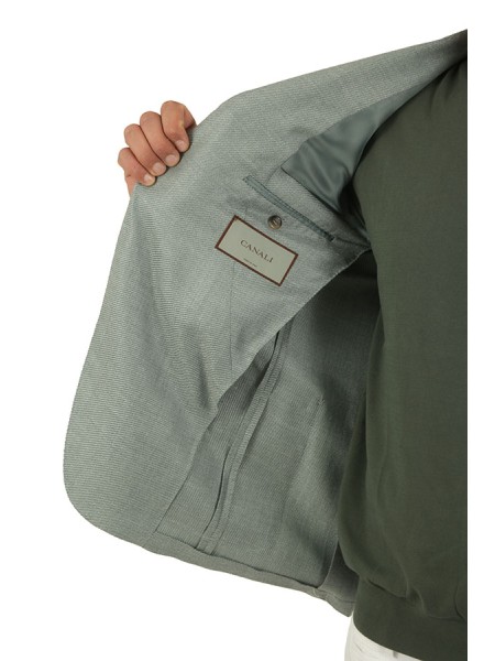 Giacca Canali Monopetto Verde Acqua
