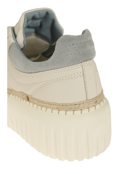 Sneakers H-Stripes Avorio/Azzurro