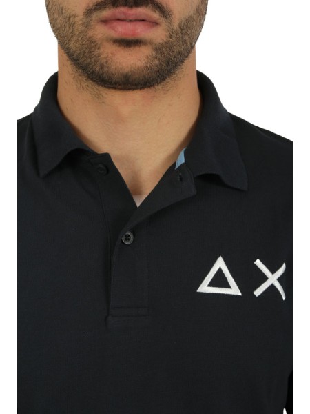 Maglia SUN68 Polo Blu Navy