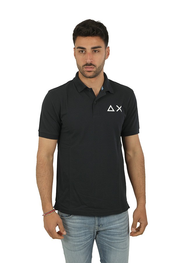 Maglia SUN68 Polo Blu Navy