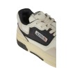 Sneakers Autry Clc Low in Pelle e Suede Bianca e Blue Space