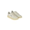 Sneakers Autry Dallas Low in Pelle Bianco/Tempesta