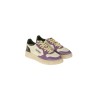Sneaker Autry Medalist Low Super Vintage Bianco/Lilla/Nero