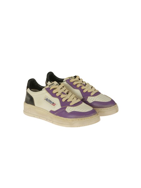 Sneaker Autry Medalist Low Super Vintage Bianco/Lilla/Nero
