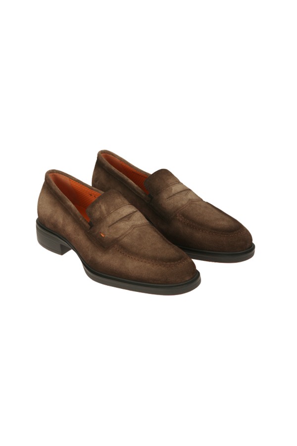 Scarpe Santoni Mocassino Marrone