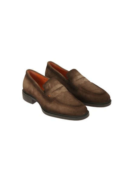 Scarpe Santoni Mocassino Marrone