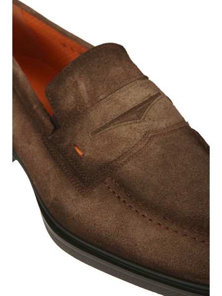 Scarpe Santoni Mocassino Marrone