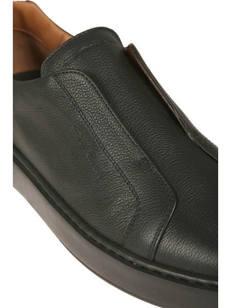Scarpa Santoni Slip-On Nero