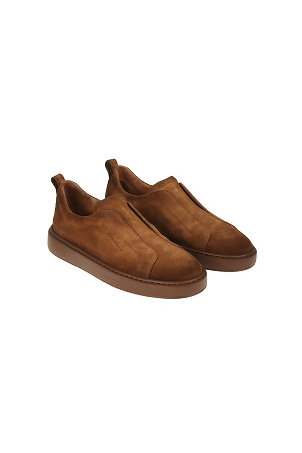 Scarpa Santoni Slip-On Cuoio