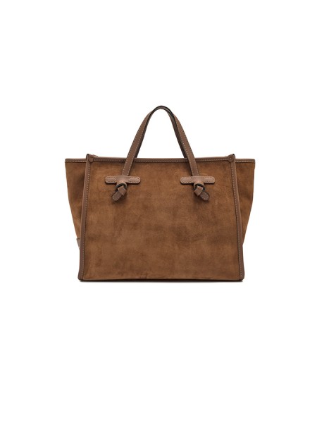 Accessori shopping miss marcella 32  in pelle scamosciata con finiture in pelle liscia