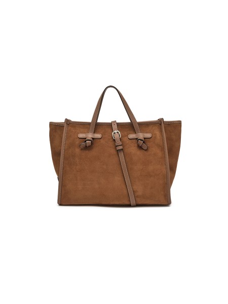 Accessori shopping miss marcella 32  in pelle scamosciata con finiture in pelle liscia