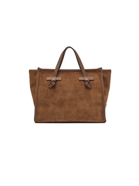 Accessori shopping miss marcella 32  in pelle scamosciata con finiture in pelle liscia