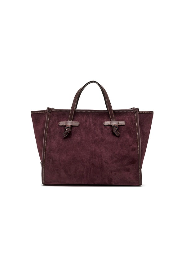 Accessori shopping miss marcella 32  in pelle scamosciata con finiture in pelle liscia