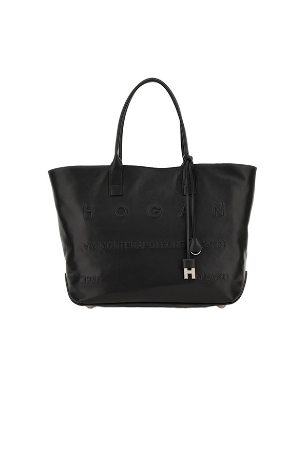 Borsa Hogan Shopping Media Nero