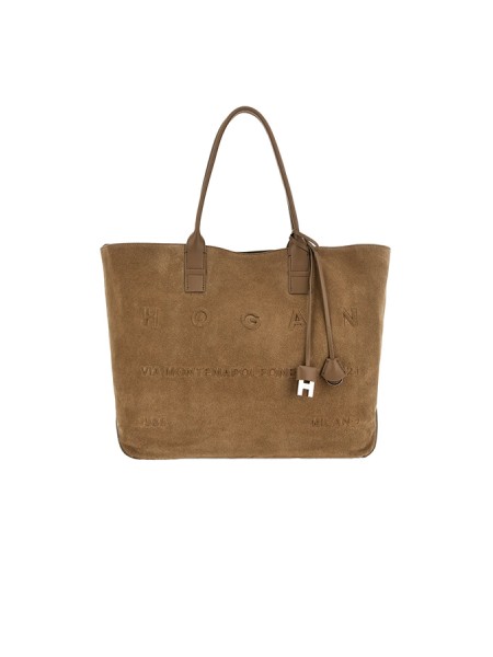 Borsa Hogan Shopping Script Media Beige