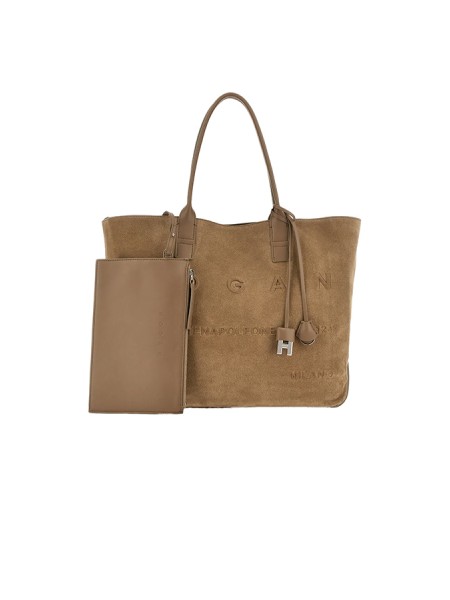 Borsa Hogan Shopping Script Media Beige