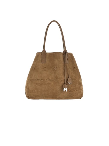 Borsa Hogan Shopping Script Media Beige