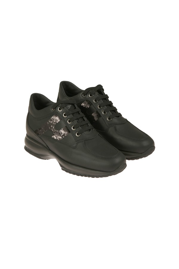 Sneakers Hogan Interactive H-Micropaillettes Nero