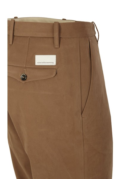 Pantalone Nine in the Morning giove piatto slim 96%co 4%ea
