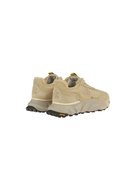 Sneakers Premiata Devind con Pelliccia Beige