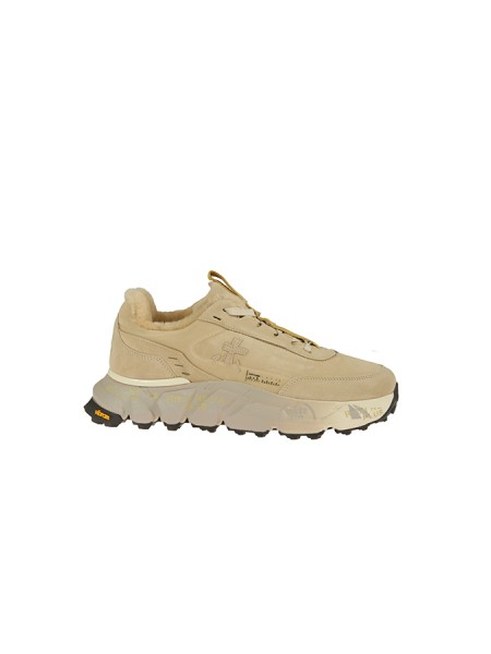 Sneakers Premiata Devind con Pelliccia Beige