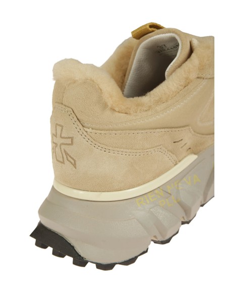 Sneakers Premiata Devind con Pelliccia Beige