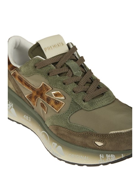 Sneakers Premiata Lauryn Verde/Leopard