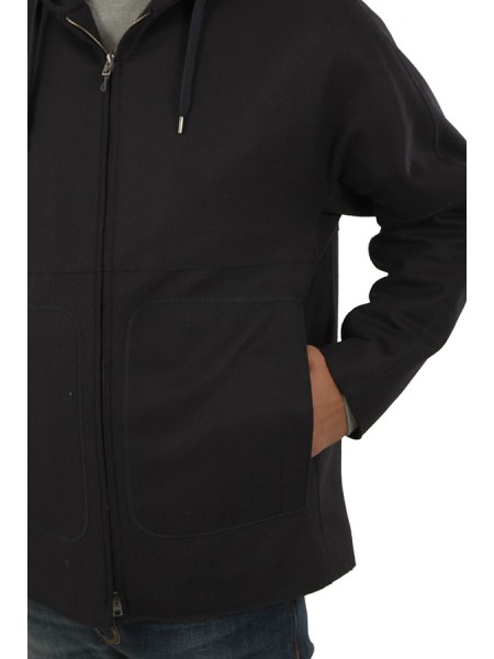 Abbigliamento con cappuccio giro manica sceso 80%la 20%poliammide