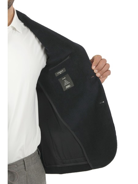 Giacca Circolo in Velluto Blu