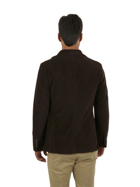 Giacca Circolo in Velluto Corteccia