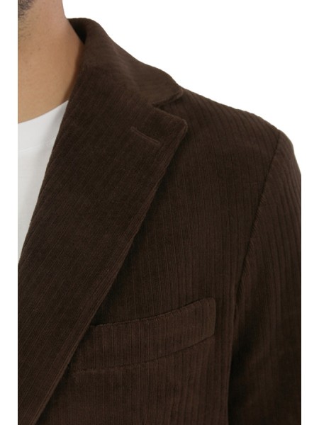 Giacca Circolo in Velluto Corteccia