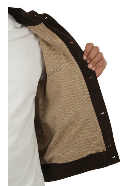 Giubbino Circolo Valstar in Velluto Corteccia