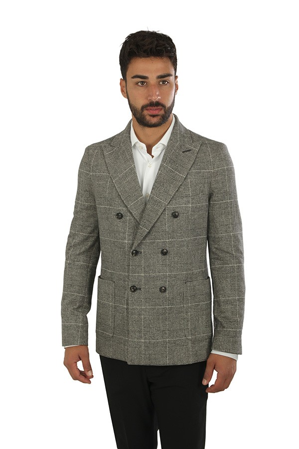 Giacca Circolo Doppiopetto Nero