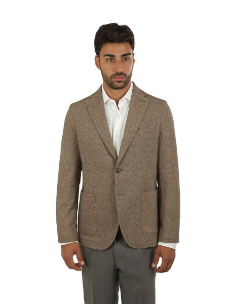 Giacca Circolo in Herringbone Moro