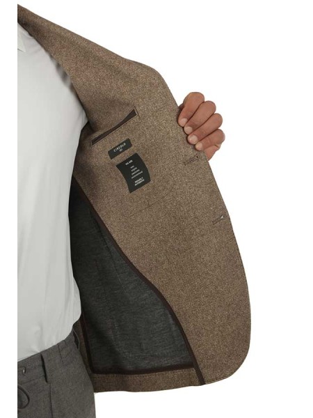 Giacca Circolo in Herringbone Moro