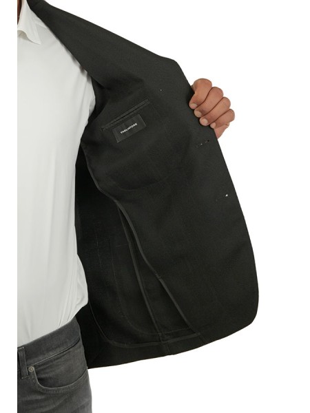 Giacca Tagliatore Nero Spigato